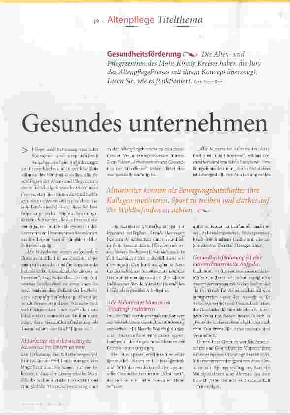 Vorschauseite 2: Gesundes unternehmen