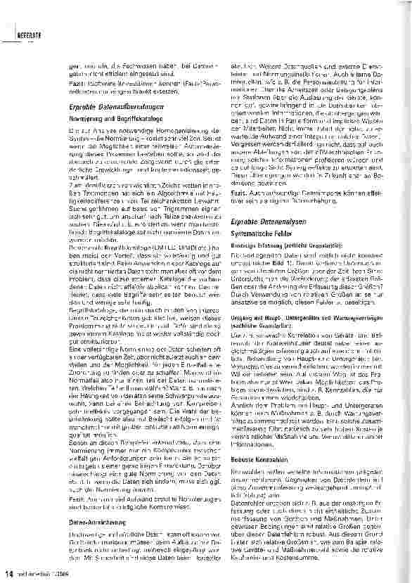 Vorschauseite 2: Analysen von Servicedaten medizin-technischer GeräteIstzustand von Daten und Werkzeugen