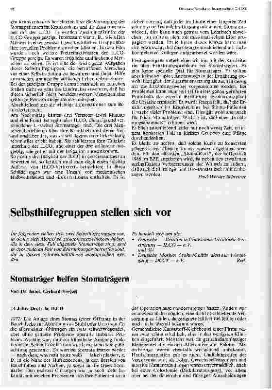 Vorschauseite 2: Pflege von Patienten mit einem Stoma