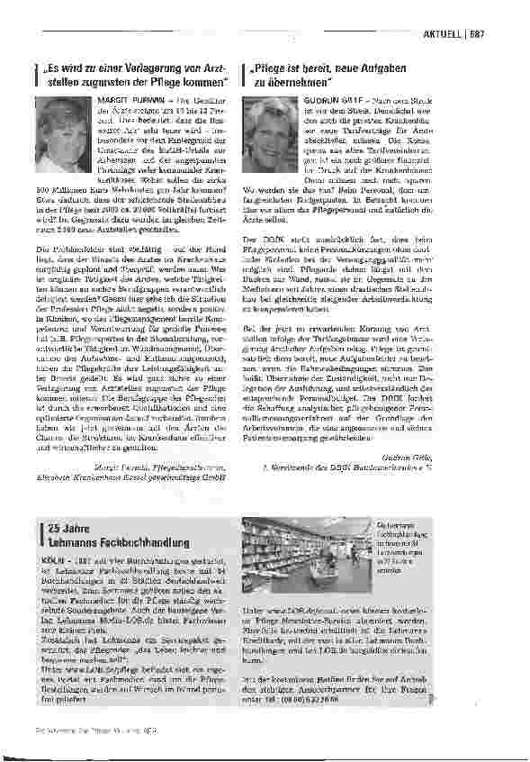 Vorschauseite 2: Tarifabschluss der Ärzte - was passiert jetzt mit den Pflegenden?