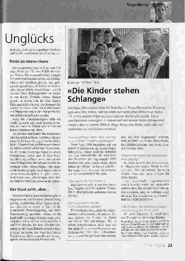 Vorschauseite 2: Reportage aus Rumänien - 4. Tei! Die Kinder der Armut und des Unglücks