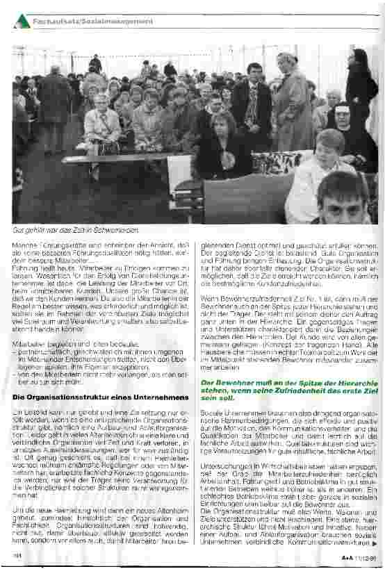 Vorschauseite 4: Altenhilfe zwischen Menschlichkeit und Profit