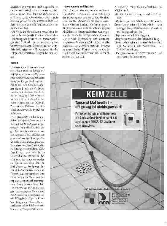 Vorschauseite 2: Im Keim ersticken - Verhütung von Infektionen in der Altenpflege