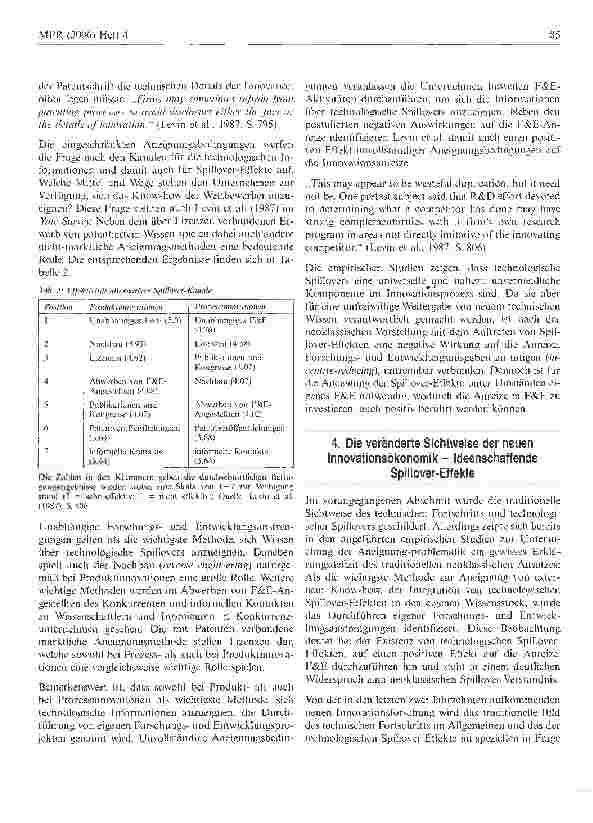 Vorschauseite 6: Innovation und Rechtsschutz aus industrieökonomischer Perspektive