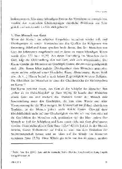 Vorschauseite 3: MENSCHENBILDER IN ISLAM UND CHRISTENTUM - ÜBERZEUGUNG, VERANTWORTUNG UND DER PROZESS DES GEGENSEITIGEN VERSTEHENS