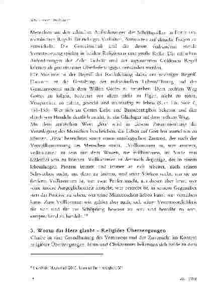 Vorschauseite 6: MENSCHENBILDER IN ISLAM UND CHRISTENTUM - ÜBERZEUGUNG, VERANTWORTUNG UND DER PROZESS DES GEGENSEITIGEN VERSTEHENS