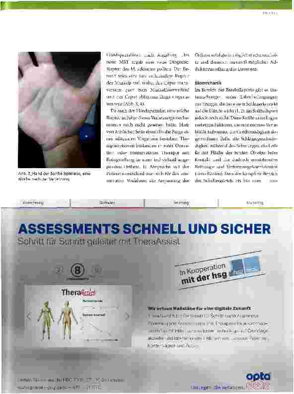 Vorschauseite 2: Handverletzung beim Softball