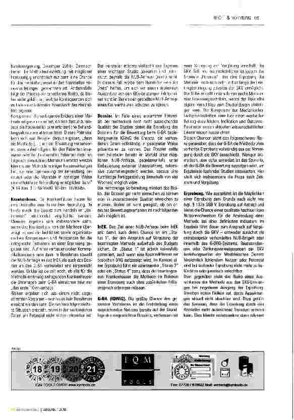 Vorschauseite 3: Methodenbewertung per GKV-VSG oder NUB 2. 0