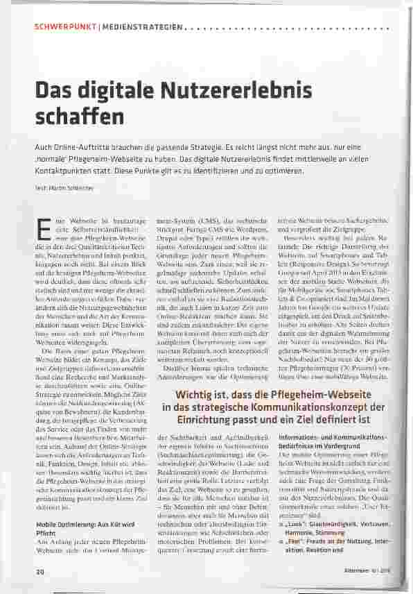 Vorschauseite 1: Das digitale Nutzererlebnis schaffen