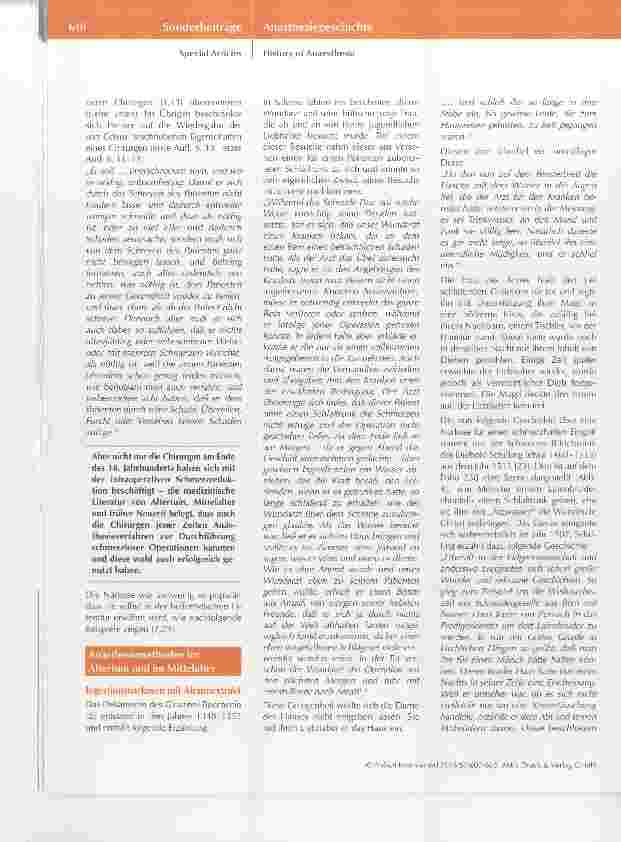 Vorschauseite 4: 170 Jahre Äthernarkose ein epochales Ereignis mit langer Vorgeschichte