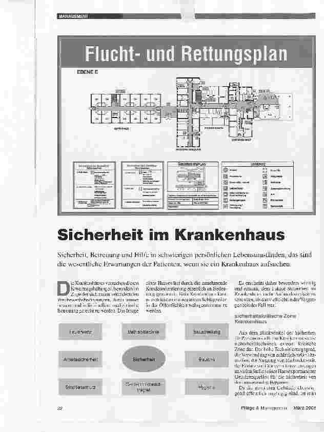 Vorschauseite 1: Sicherheit im Krankenhaus