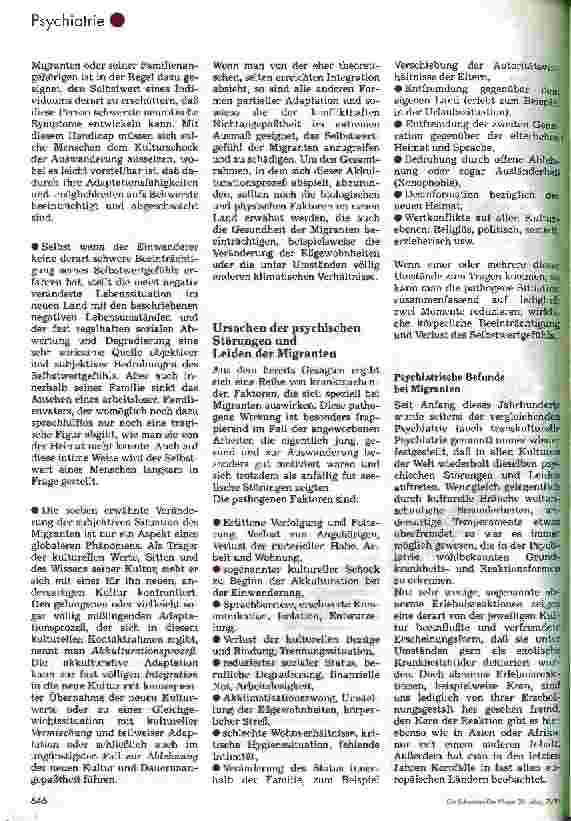 Vorschauseite 3: Psychiatrie der Migration
