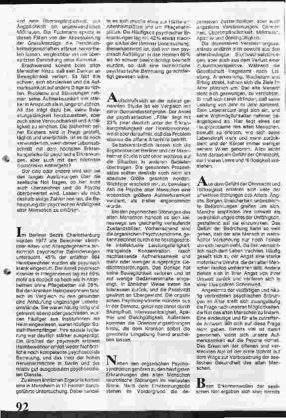 Vorschauseite 2: Probleme der psychiatrischen Versorgung
