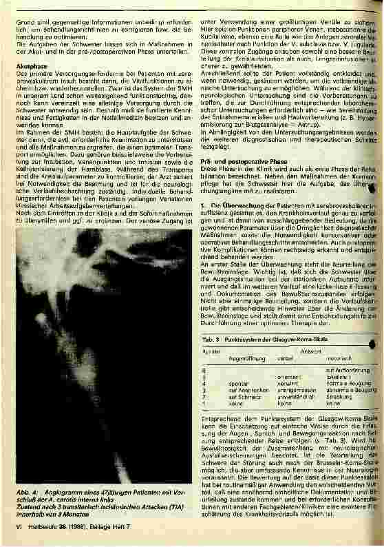 Vorschauseite 6: Die zerebrovaskuläre Insuffizienz aus neurochirurgischer Sicht Klinik, Diagnostik und konservative Therapie