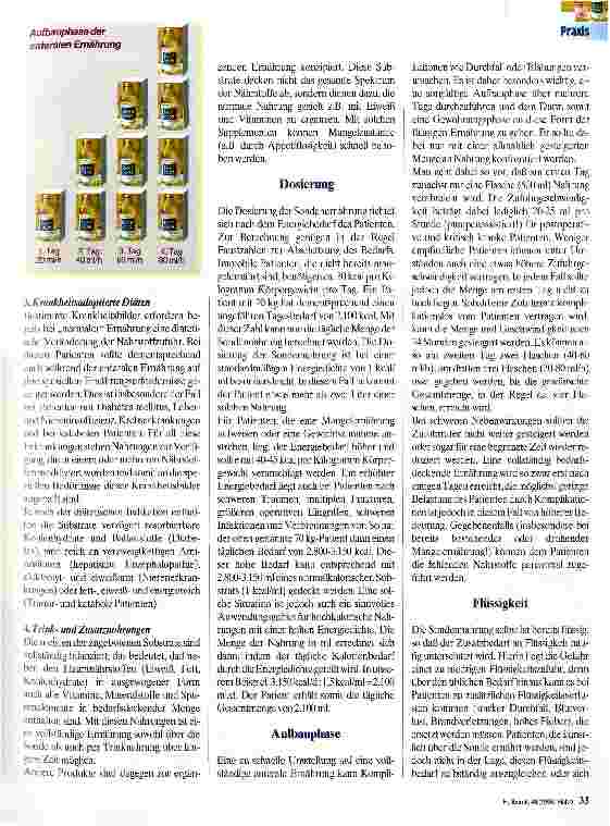 Vorschauseite 2: Praxis der enteralen Ernährung 2. Teil