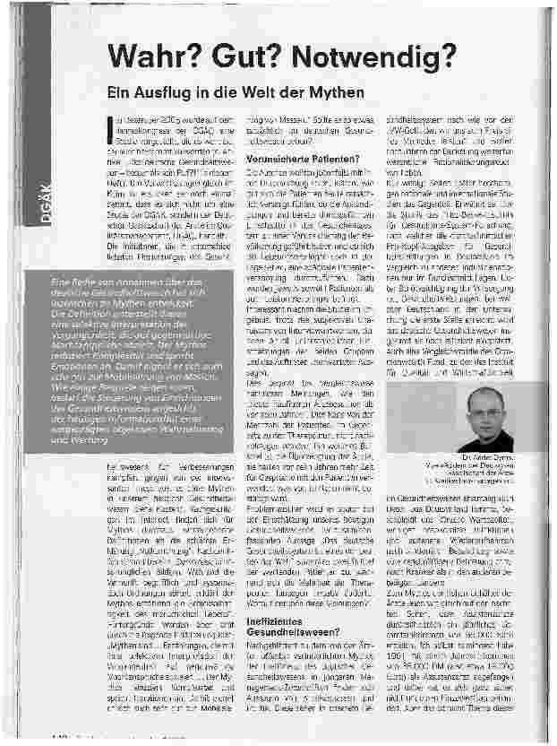 Vorschauseite 1: Wahr? Gut? Notwendig?Ein Ausflug in die Welt der Mythen
