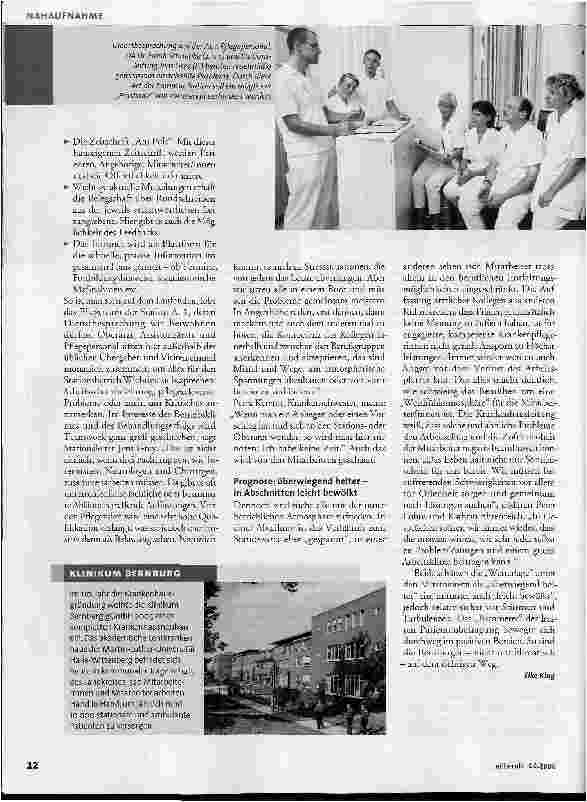 Vorschauseite 3: HEILBERUFE-Visite im Klinikum Bernburg - Wege zu einem guten Betriebsklima