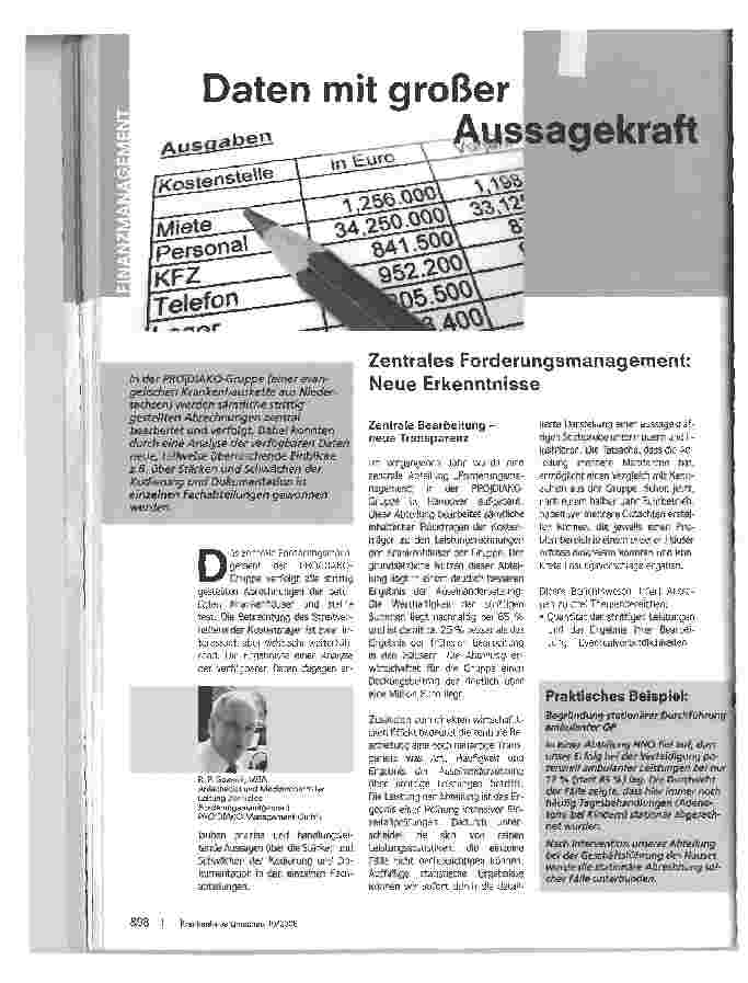 Vorschauseite 1: Daten mit großer Aussagekraft