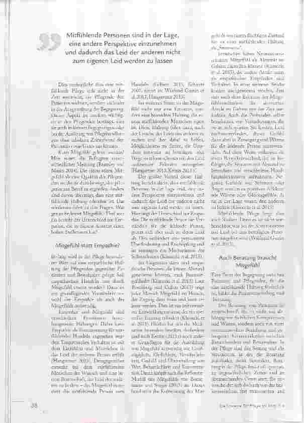 Vorschauseite 3: PFLEGE BRAUCHT MITGEFÜHL