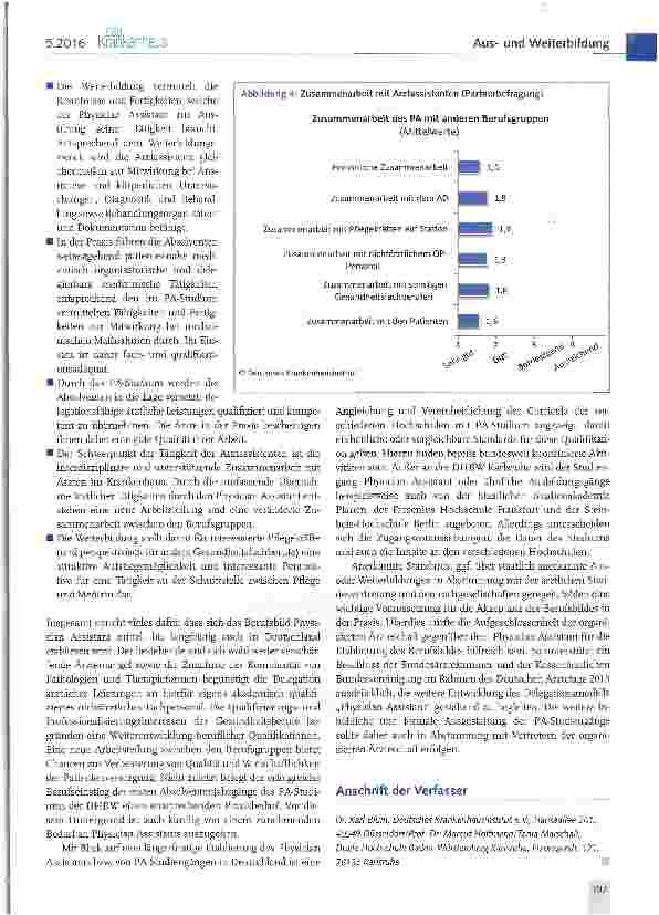 Vorschauseite 5: Physician Assistant - ein neues Berufsbild etabliert sich