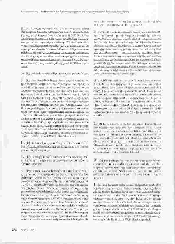 Vorschauseite 3: Bestimmtheit des Änderungsangebots bei betriebsbedingter Änderungskündigung