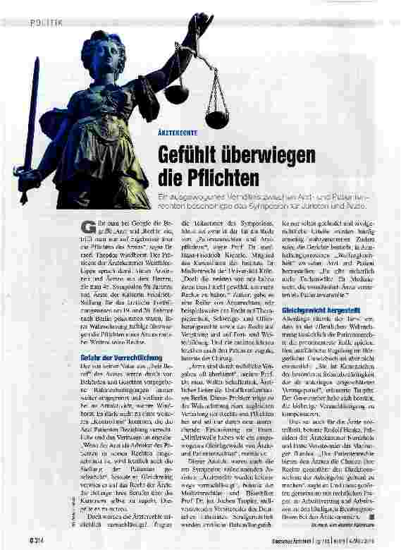 Vorschauseite 1: Gefühlt überwiegen die Pflichten