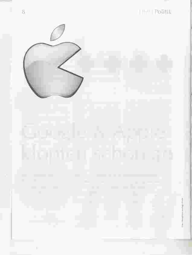 Vorschauseite 1: Google & Apple klopfen schon an