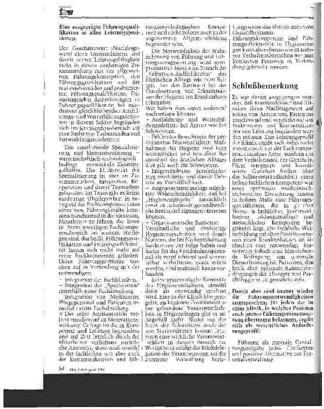 Vorschauseite 2: Die Notwendigkeit der Profilierung eines Krankenhauses