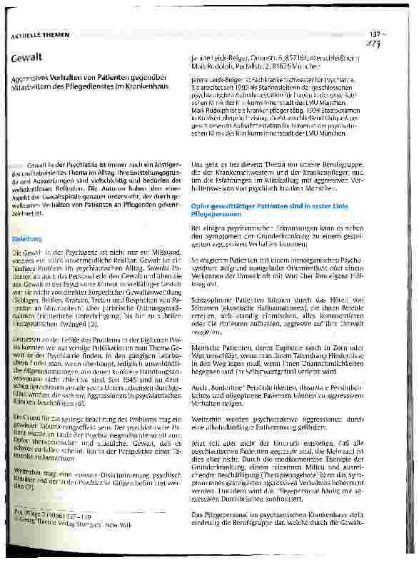 Vorschauseite 1: Gewalt