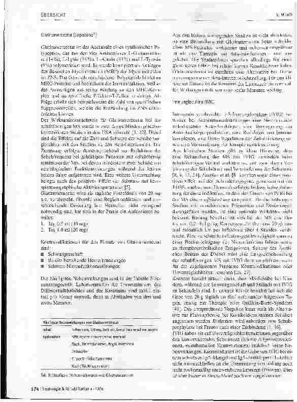 Vorschauseite 4: Immunmodulatorische und -suppressive Behandlung der Multiplen Sklerose