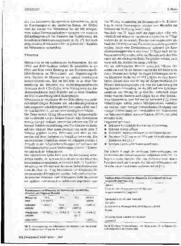 Vorschauseite 6: Immunmodulatorische und -suppressive Behandlung der Multiplen Sklerose