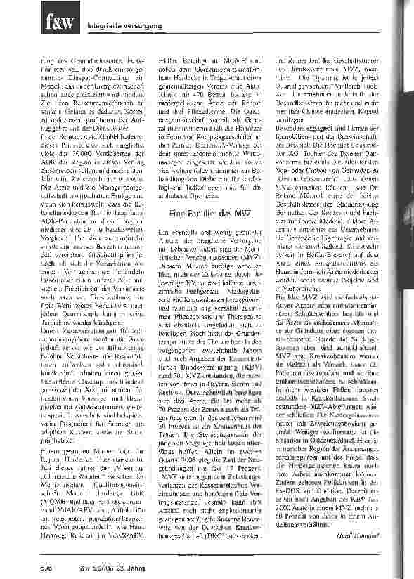 Vorschauseite 2: Von der Indikation zur Region - Auf dem Weg zu IV-Verträgen für die Bevölkerung kompletter Landstriche
