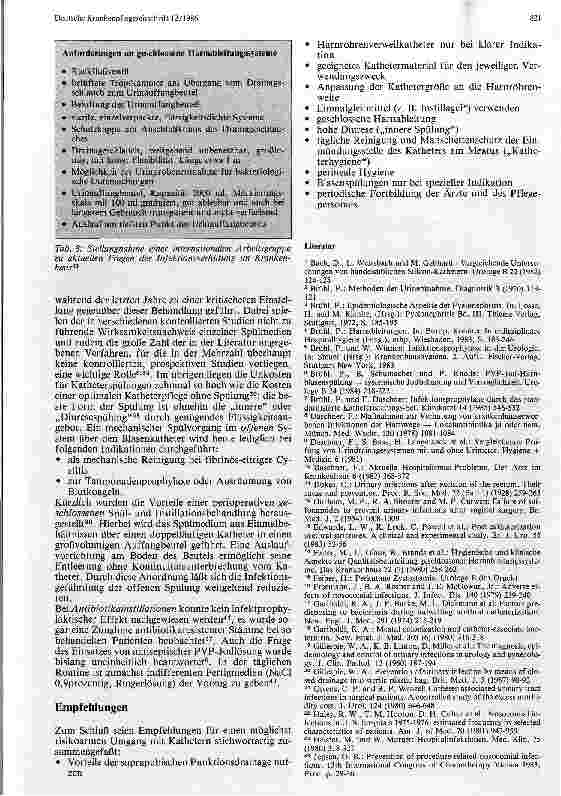 Vorschauseite 5: Zum Problem der kathetervermittelten Harnweginfektionen