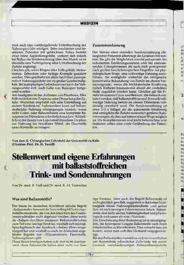 Vorschauseite 4: Möglichkeiten der enteralen Sondenernährung in der Chirurgie