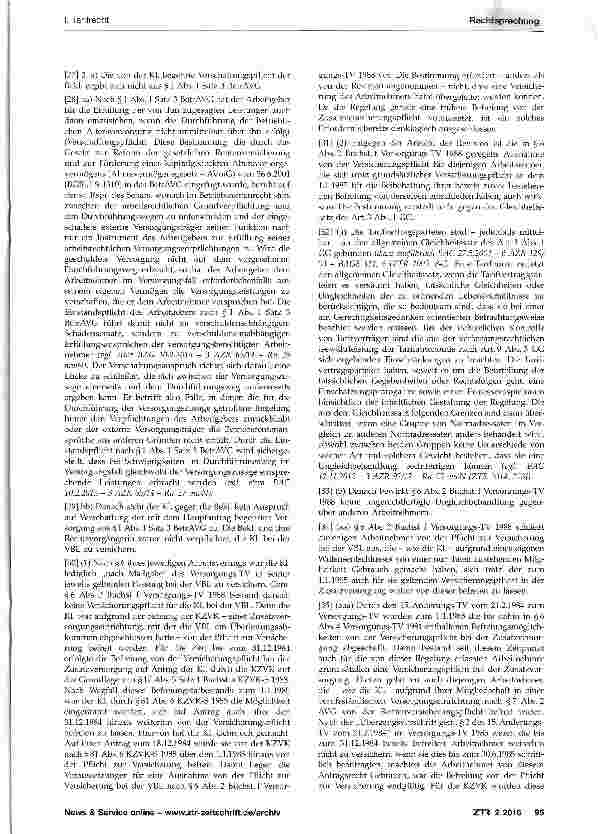 Vorschauseite 3: Betriebliche Altersversorgung - Verschaffung einer Zusatzversorgung - Schadensersatz wegen der Verletzung von Aufklärungspflichten in Zusammenhang mit der unterbliebenen Anmeldung…