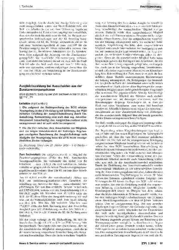 Vorschauseite 5: Betriebliche Altersversorgung - Verschaffung einer Zusatzversorgung - Schadensersatz wegen der Verletzung von Aufklärungspflichten in Zusammenhang mit der unterbliebenen Anmeldung…