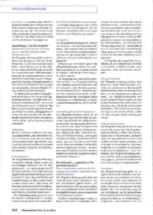 Vorschauseite 2: Das Projekt Expertenstandards@work