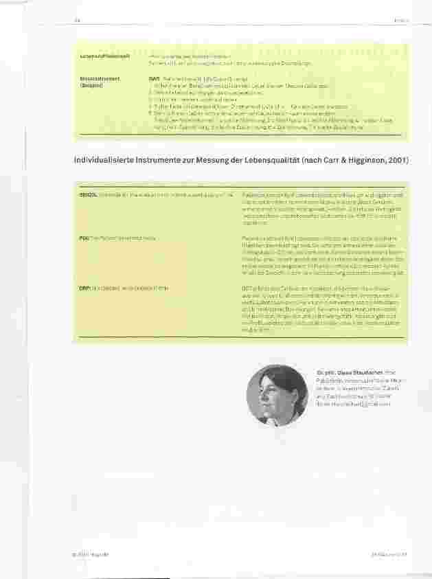 Vorschauseite 2: Definitionen und Messinstrumente zu Lebensqualität