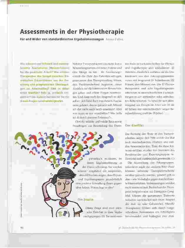 Vorschauseite 1: Assessments in der Physiotherapie