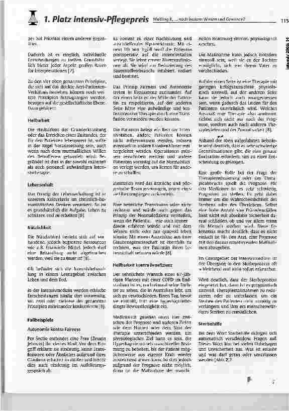 Vorschauseite 4: ... nach bestem Wissen und Gewissen? Ethik in der Intensivpflege
