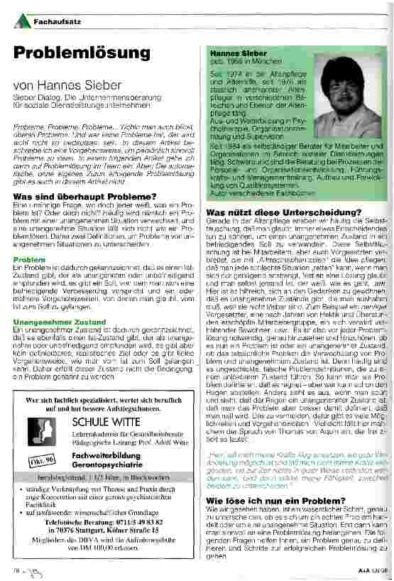 Vorschauseite 1: Problemlösung