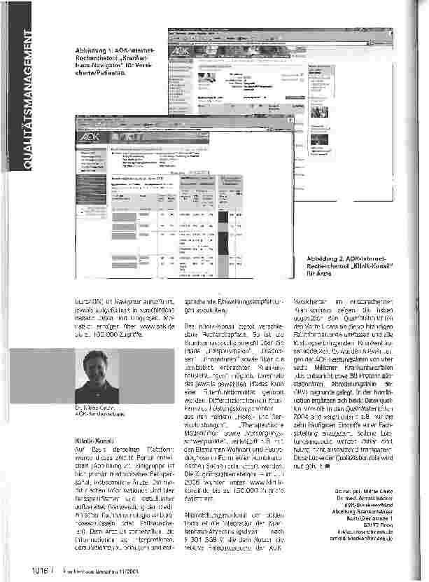 Vorschauseite 4: QUALITÄTSBERICHTE - zweite Generation