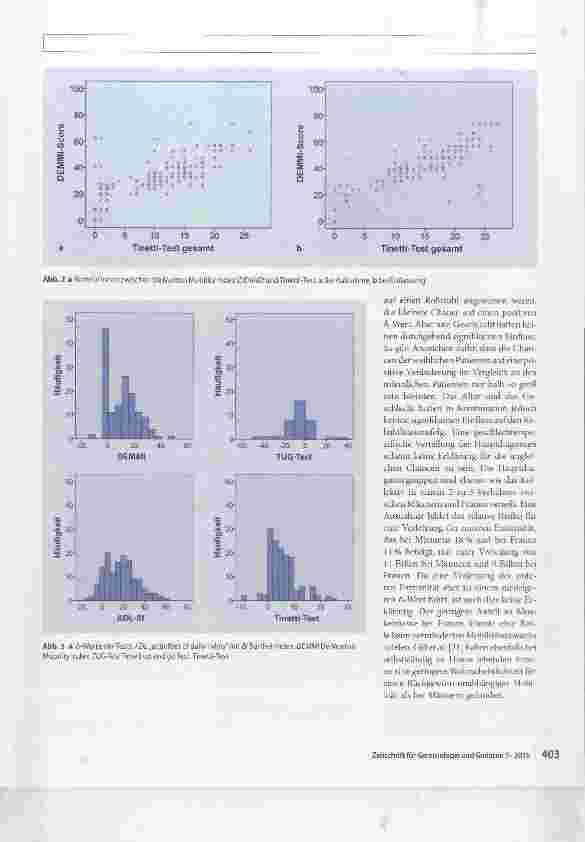 Vorschauseite 6: Der De Morton Mobility Index zur Evaluation der geriatrischen Frührehabilitation