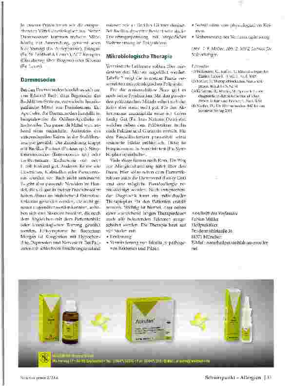 Vorschauseite 4: Allergie und Darm