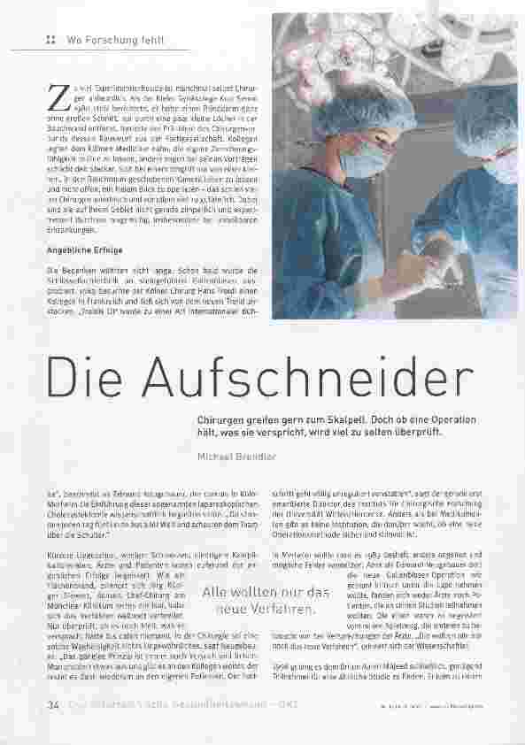 Vorschauseite 1: Die Aufschneider