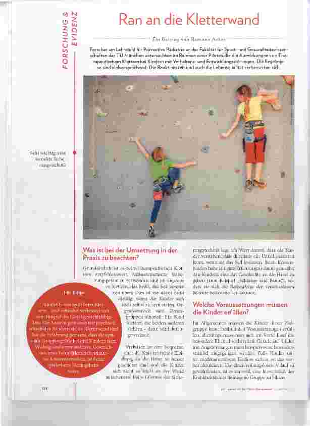 Vorschauseite 1: Ran an die Kletterwand