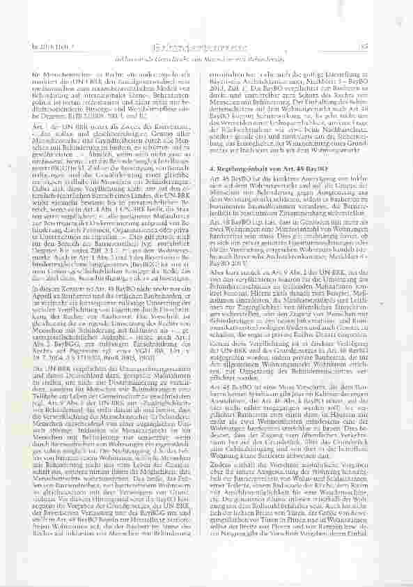 Vorschauseite 3: Inklusion als Grundrecht von Menschen mit Behinderung am Beispiel des Drittschutzes von Art. 48 Bayerische Bauordnung