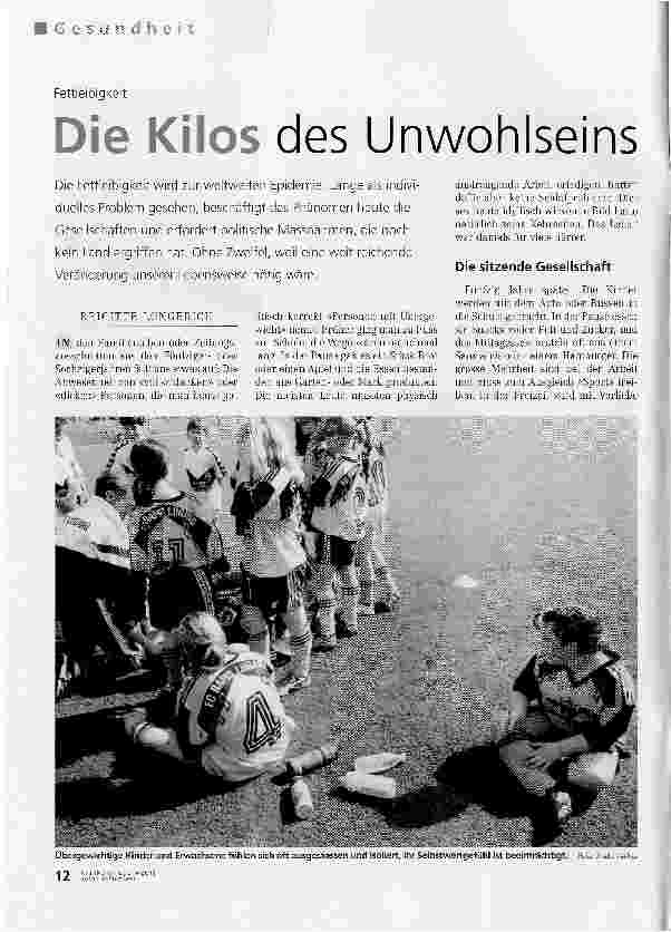 Vorschauseite 1: Die Kilos des Unwohlseins