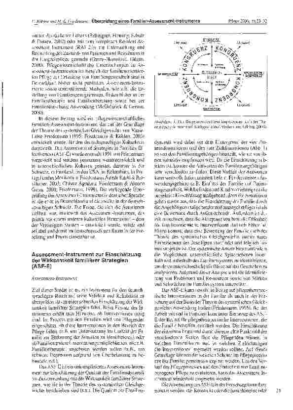 Vorschauseite 2: Überprüfung eines Familien-Assessment-Instruments auf der Grundlage der Theorie des systemischen Gleichgewichts