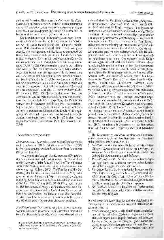 Vorschauseite 3: Überprüfung eines Familien-Assessment-Instruments auf der Grundlage der Theorie des systemischen Gleichgewichts
